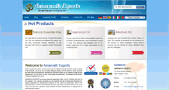 Desktop Screenshot of amarnathexport.com